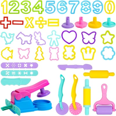 43-delige Speelgoed Kneedgereedschap Set voor Kinderen | Keukenaccessoires voor Urenlang Knutselplezier