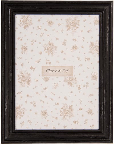 Clayre & Eef Fotolijst 10x15 cm Zwart MDF