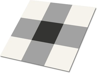 Tulup PVC Tegels - Vierkanten Vinyl Tegels - 30 cm x 30 cm - Grijs Wand PVC Tegels - 9 stuks - Zelfklevende Vinyltegels - Geometrisch Plaktegels - Vinyl Tegels Zelfklevend - Plaktegels keuken en Badkamer