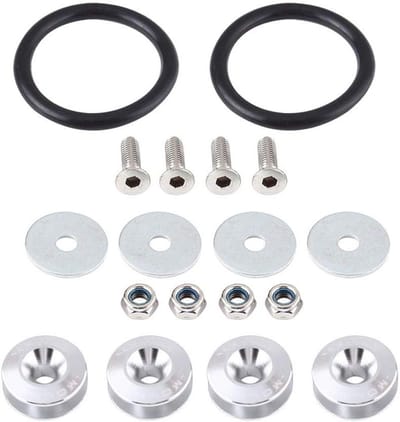 Aluminium ring en schroef set voor motorcompartiment, snelontgrendelingskit en stylingaccessoires