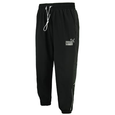 Puma King Logo Woven Track Pants Zwart Heren Joggers 598418 01