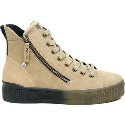 Rieker W0761-20 dames veterboots sportief maat 42 beige