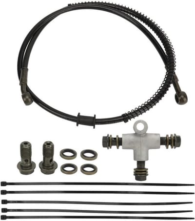 Allecto - Gevlochten Hydraulische Remslang Tee-set - 102 Cm