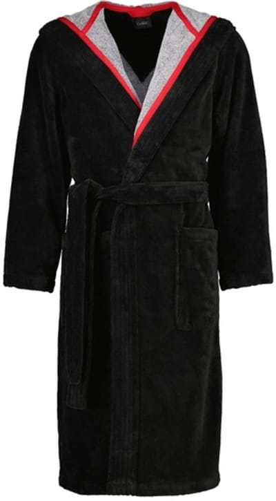 Badjas Cawö 831 Capuchon Men Zwart-50 / 52