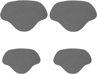 4-delige Sneaker Hiel Reparatie Pads – Onzichtbare Hielbeschermers & Hielkussens – Zelfklevende Schoen Reparatie tegen Slijtage, Blaren en Schoen Schuren - GRIJS