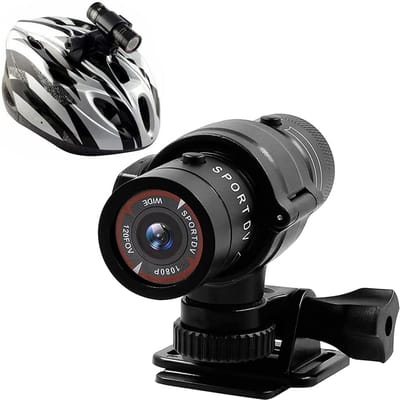 SnelShoppen - Mini Action Camera 1080P Full HD Waterdichte Videocamera voor Fiets, Skiën, Klimmen - 32GB TF Kaart Ondersteuning, Compact en Lichtgewic