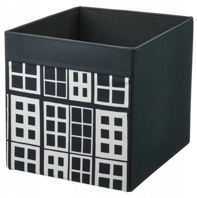 Opbergdoos Zwart/Wit 33x38x33 cm - Functioneel en Decoratief