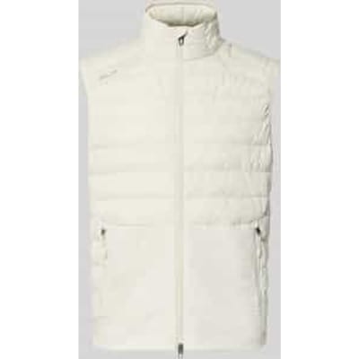 regular fit bodywarmer met gestikt logo model 'PIECE DYED'