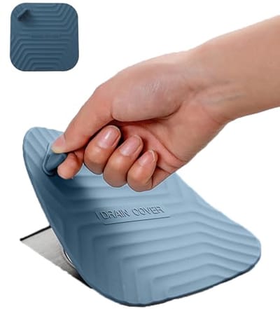 Vierkante Siliconen Douche Afvoer Cover - 15cm Afvoerplug voor Bad en Keuken