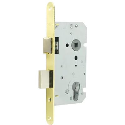 Sencys Insteekslot Cilinderslot Deurslot M404 - Vermessingd Staal - 72x50mm