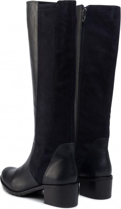Caprice 9-9-25514-41-880 Dames Lange Laarzen - Donker Blauw - 4/37