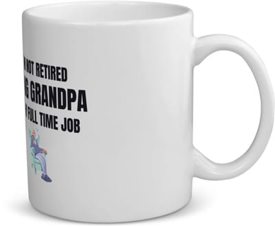 Akyol - im not retired being grandpa is my full time job koffiemok - theemok - Opa - opa cadeau - cadeau - pension - kantoorhumor - 350 ML inhoud