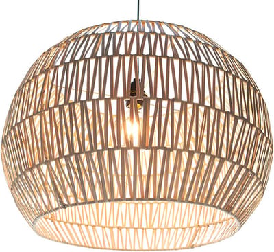 Handgemaakte Design verlichting  Naturel Rotan Hanglamp Madura woonkamer Slaapkamer Ø 50 cm