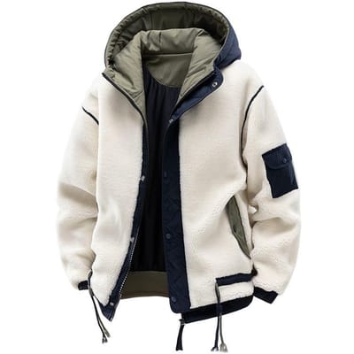 Winter fluwelen en verdikte katoen-gewatteerde kleding, losse katoen-gewatteerde jassen voor koppels. L gray
