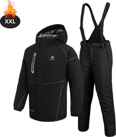 Bovista Skipak - SkiBroek - Skijas - Ski Suit - Wintersport - Heren - 2-Delig - Zwart - Maat XXL