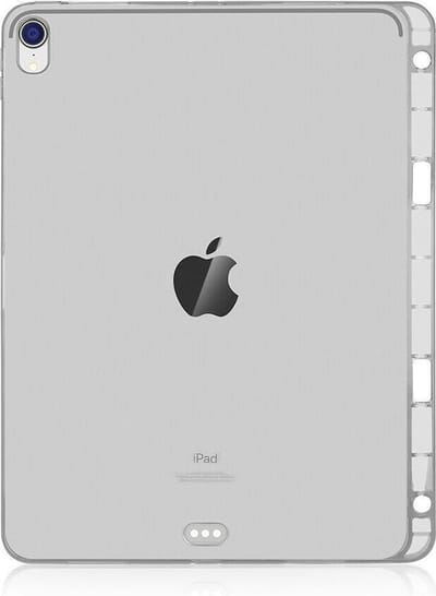 DrPhone iPad Pro 12,9 2018 TPU Schokbestendige Case met Potlood houder voor de Apple Pencil - Transparant