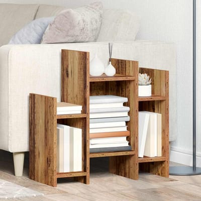 vidaXL - Bijzetkast - Oudhout - 60 - x - 26 - x - 60 - cm - Bewerkt - hout