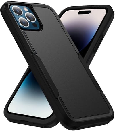 Back Cover Geschikt voor Apple iPhone 14 Pro Max | Rugged Hoesje | Beschermhoes | Schokbestendige Hardcase | Shockproof | Tegen Vallen | Zwart