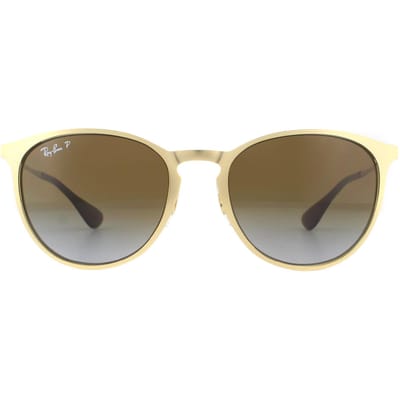 Ray-Ban Zonnebril RB3539 112/T5 Goud Bruin Verloop
