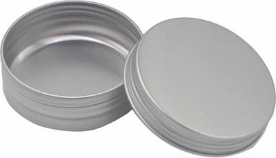 Haarsoires Shampoo Bar Bewaarblik 75ml – Reisblikje Aluminium – Geschikt voor 60g Bars