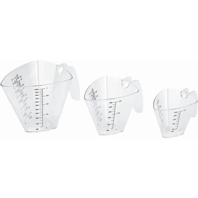 Set van 3 driehoekige maatpotten Lacor 250 -500 - 1000 ml