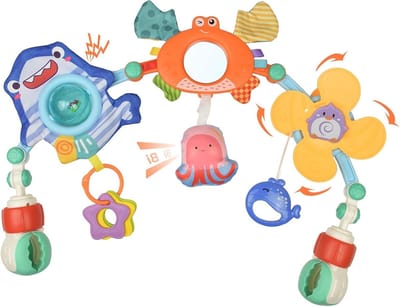 Speelboog voor Baby's met Speelgoed, Geschikt voor 0-6 Maanden, Perfect als Cadeau voor Jongens en Meisjes