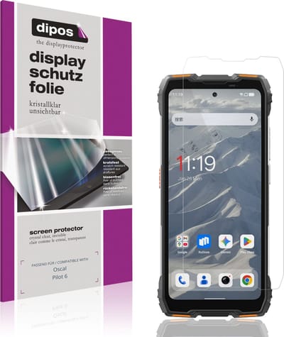 dipos – 4x Beschermfolie geschikt voor Oscal Pilot 6 | Krasbestendige & heldere Screenprotector Ultra-Thin