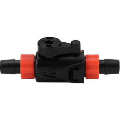 Vis Aquarium Waterstroom Regelventiel met Snelkoppelingshendel Slangaansluiting 12/16mm(S) black
