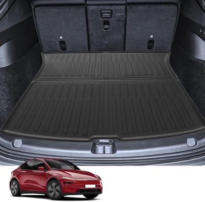 Upgrade Kofferbakmat voor Tesla Model Y (5 Zitters) - Waterdichte, Antislip en Vouwbare TPE Bescherming voor 2025 Juniper Kofferbakaccessoire