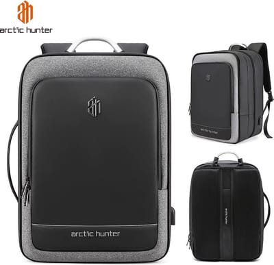 17 Inch Laptoprugzak - Laptoptas 38L - Waterafstotende Rugzak voor Laptop - Zakelijke Rugtas voor Werk, School & Reizen - Zwart