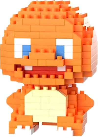 Charmander - Nano Blocks - Bouwset – 219 Stukjes DIY Mini Bouwstenen - Blokken - Speelgoed - BRICKY