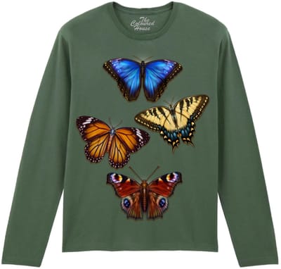 Vlinders 4 Butterflies The Coloured House Longsleeve T-shirt XXL