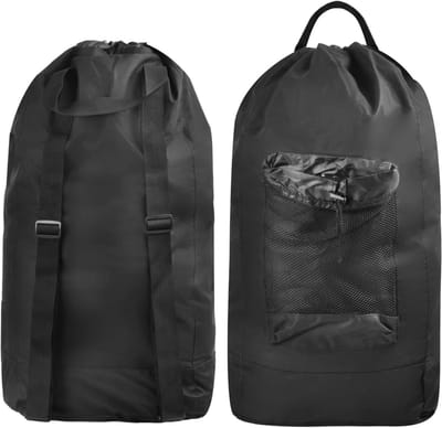 Grote Vouwbare Waszak van Oxford Stof 33 x 73 cm met Koord voor Vuile Was, Ideaal voor Kamperen en Thuisgebruik