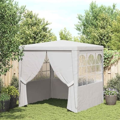 Partytent met zijwanden - Tuinpaviljoen - Feestelijke Bijeenkomsten - UV-bestendig waterafstotend - 25 x 25 meter - Wit