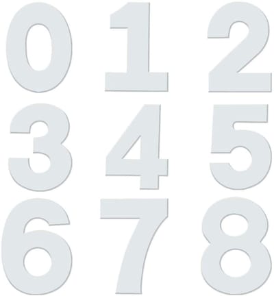 Dailygoods- Cijferstencils 9 Stuks - Taartvormen 0-8 - Acryl Mallen - Decoratie Gereedschap - Gelaagde Taarten - Geschikt voor Verjaardagen - Taartmallen