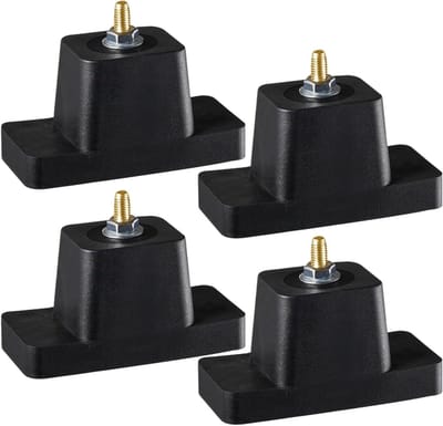 Trillingsisolatiedempers - 4 Stuks Geluidsisolerende Matten,Antitrillingsschokabsorberend Onderstel Voor Luchtbehandelingsunit Zwembadpomp Generator Woning