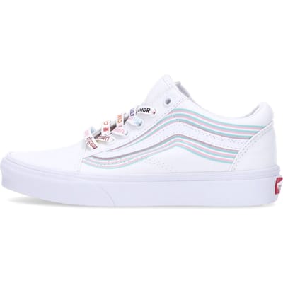 Old Skool Lage Herenschoen (pride) Wit/true White