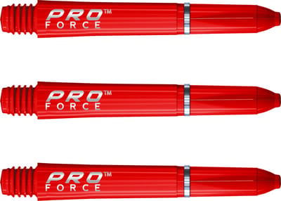 WINMAU - Pro Force Dartschachten Rood, Korte - 1 set per pakket (3 Dartschacht in totaal)