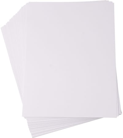 Rayher Hobby Hobby karton - A4 formaat - 150x vellen - wit - 220 grams - fotokarton - knutselen met papier