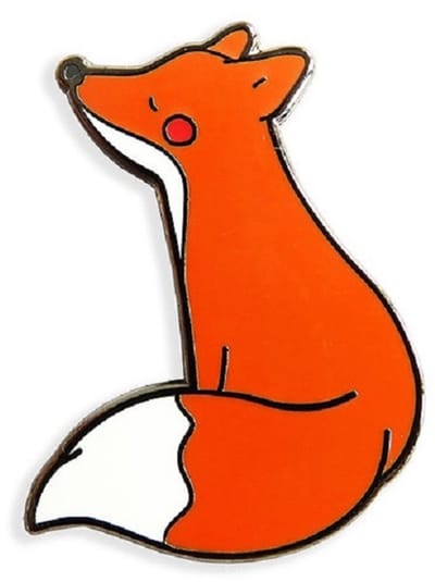 Naaldenhouder - Naaldmagneet - Needleminder Ik hou van de Winter (vos) - letistitch