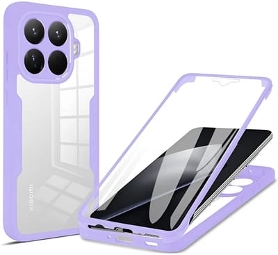Hoesje geschikt voor Xiaomi 15T Pro - Techsuit ColorVerse 360 Case met Screenprotector - Paars