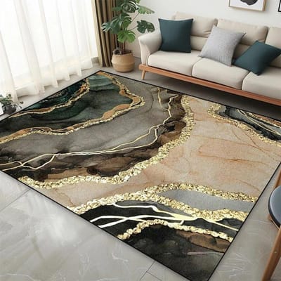 Modern Nordic Stijl Kleed Abstract Tapijt voor Woonkamer Groot Slaapkamer Decoratie Kleed Licht Luxe Sofa Salontafel Mat Antislip 100*160cm