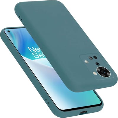 Cadorabo Hoesje geschikt voor OnePlus Nord 2T in LIQUID GROEN - Beschermhoes gemaakt van flexibel TPU silicone Case Cover