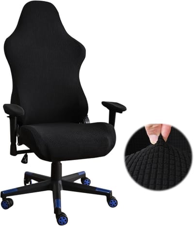 Gaming stoelcover - Stretchy stof - Racing stijl - Beschermt oude kantoorstoelen - ShopVlot