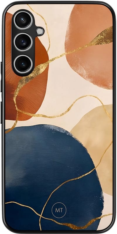Hoesje geschikt voor Samsung Galaxy A34 - Abstract harmony - TPU Hard Case Backcover - Multi - Mooie Telefoonhoesjes