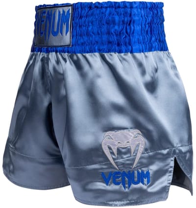 Venum Classic Muay Thai Shorts Grijs Blauw - S