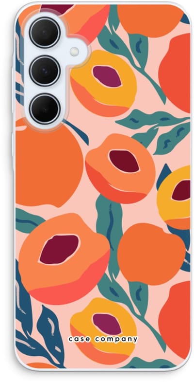 Case Company® - Hoesje geschikt voor Samsung Galaxy A35 hoesje - Perzik - Soft Cover Telefoonhoesje - Bescherming aan alle Kanten en Schermrand
