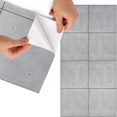 Tulup Meubelfolie - Betonplaten Decoratiefolie Zelfklevend - 75x150 cm - Grijs Meubelfolie - Decoratiefolie - Industrieel / Loft Meubelfolie - Meubel Wrap Folie - Woonkamer decoratie - Texturen
