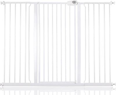 Bettacare Extra Hoog Metaal Veiligheidshek, 139.8cm - 147.4cm, Wit