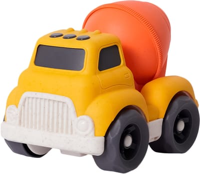 Speelgoedtopdeals - BIOplastic Cementwagen - Cartoonversie - 18 cm - Duurzaam speelgoed